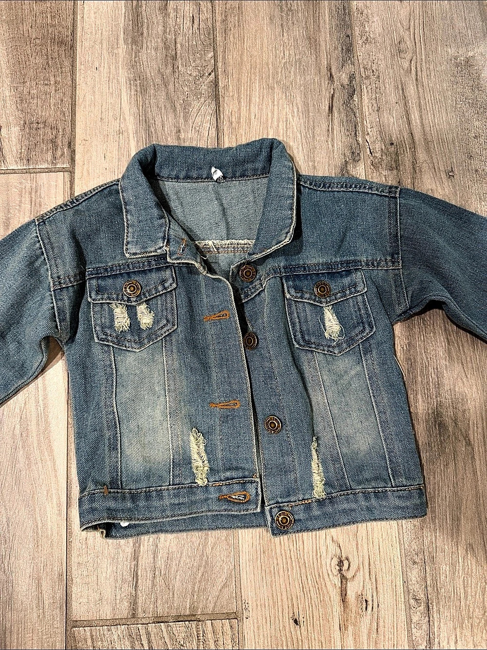 Distressed Blue Denim Jacket
